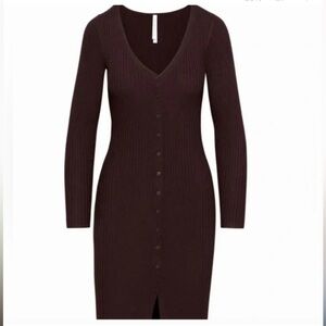 Aritzia The Group Babaton Avalon Ribbed Knit Dress